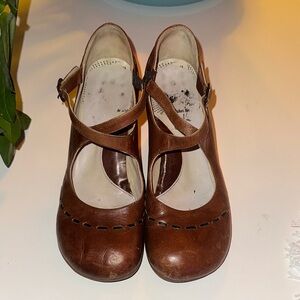 John Fluevog Brown Leather Heels